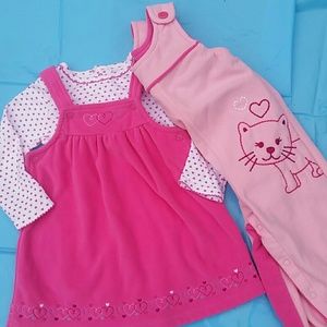 Valentine's Day 12 Month 3 pc set Oshkosh